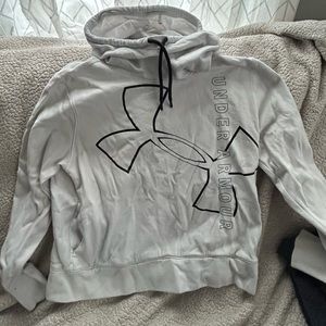 All white underarmour hoodie in great condition!